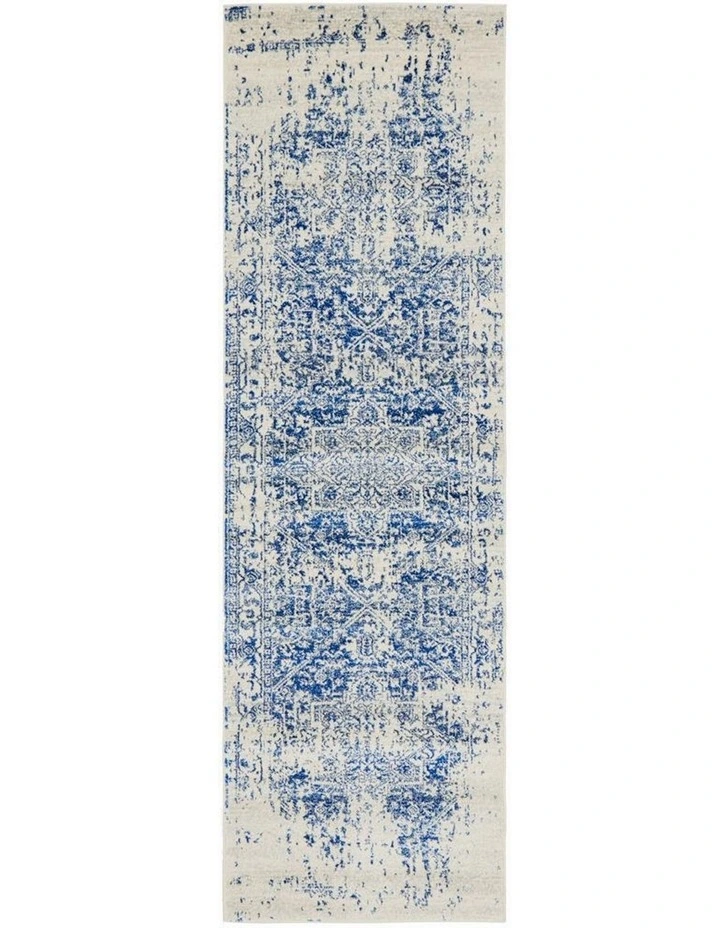 Evoke Horizon White Navy Transitional Rug image 1