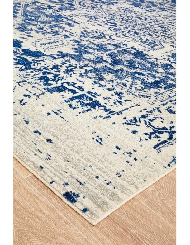 Evoke Horizon White Navy Transitional Rug image 5