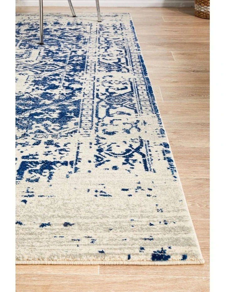 Evoke Horizon White Navy Transitional Rug image 6