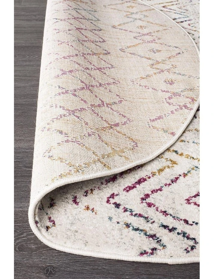 Oasis Nadia Rustic Tribal Round Rug in Multi image 4