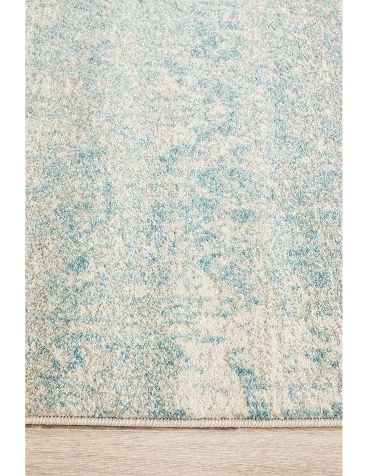 Evoke Glacier White Blue Transitional Rug image 4