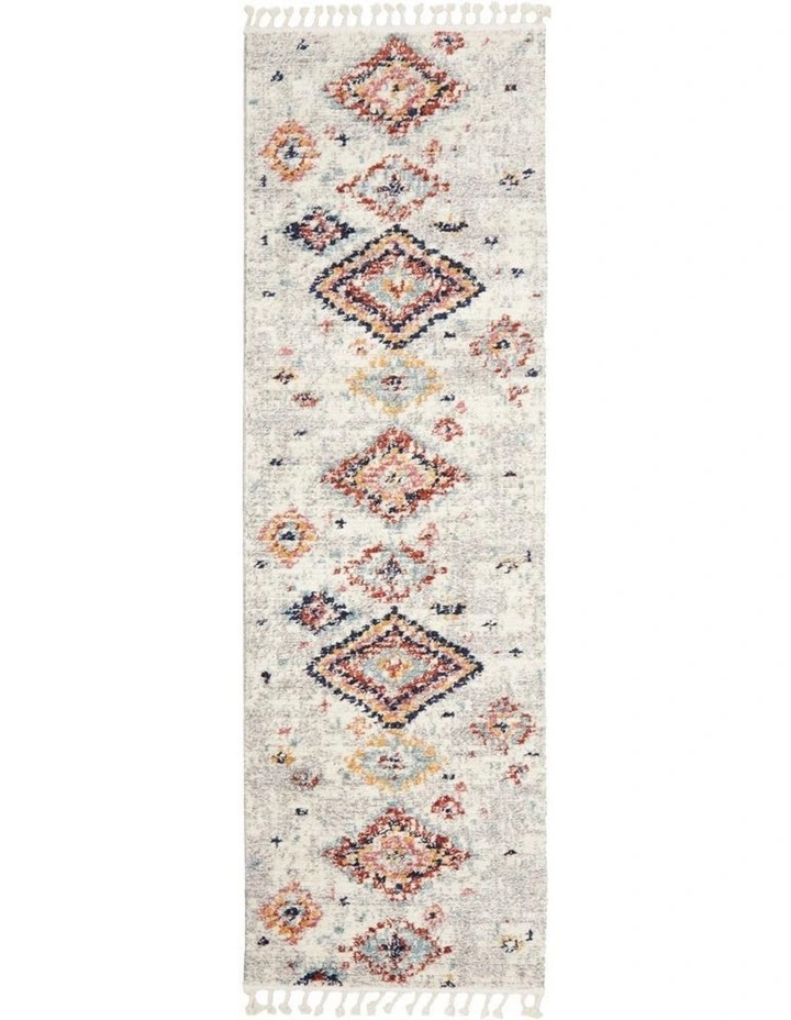 Marrakesh 222 Runner Rug in Silver image 1