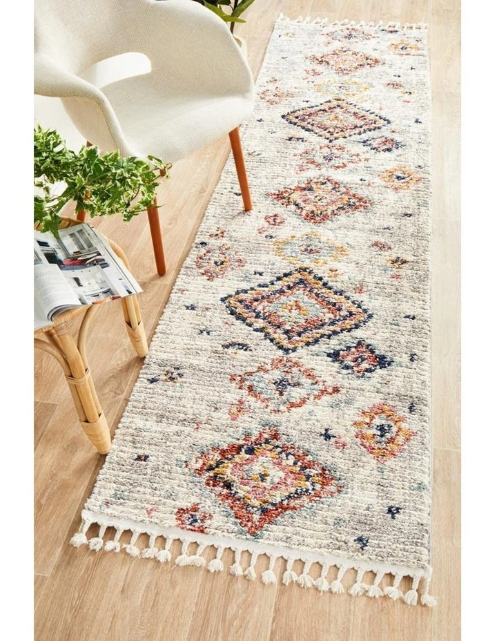 Marrakesh 222 Runner Rug in Silver image 7
