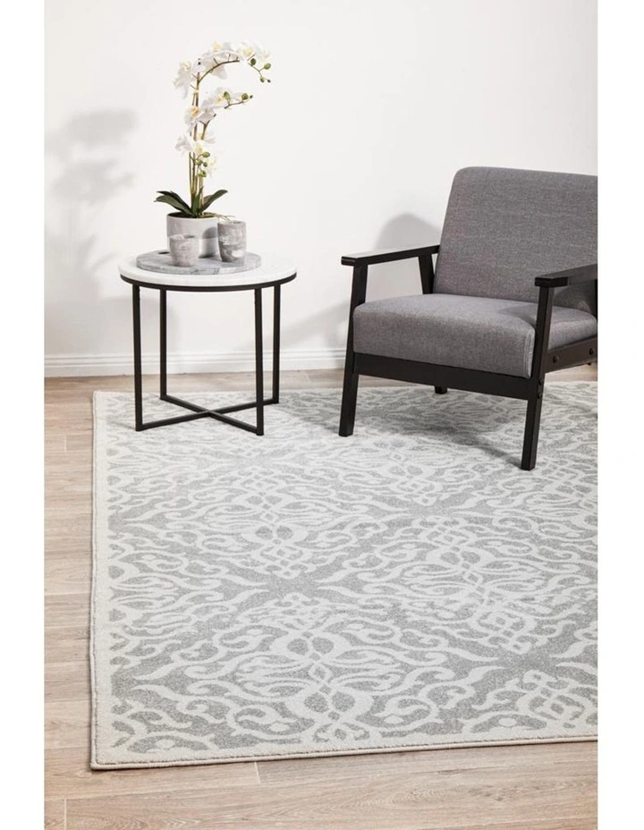 Chrome Lydia Silver Rug image 3