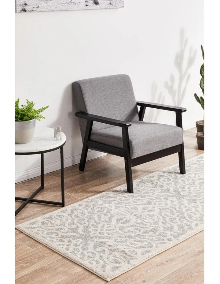 Chrome Lydia Silver Rug image 5