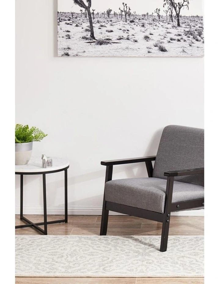Chrome Lydia Silver Rug image 6