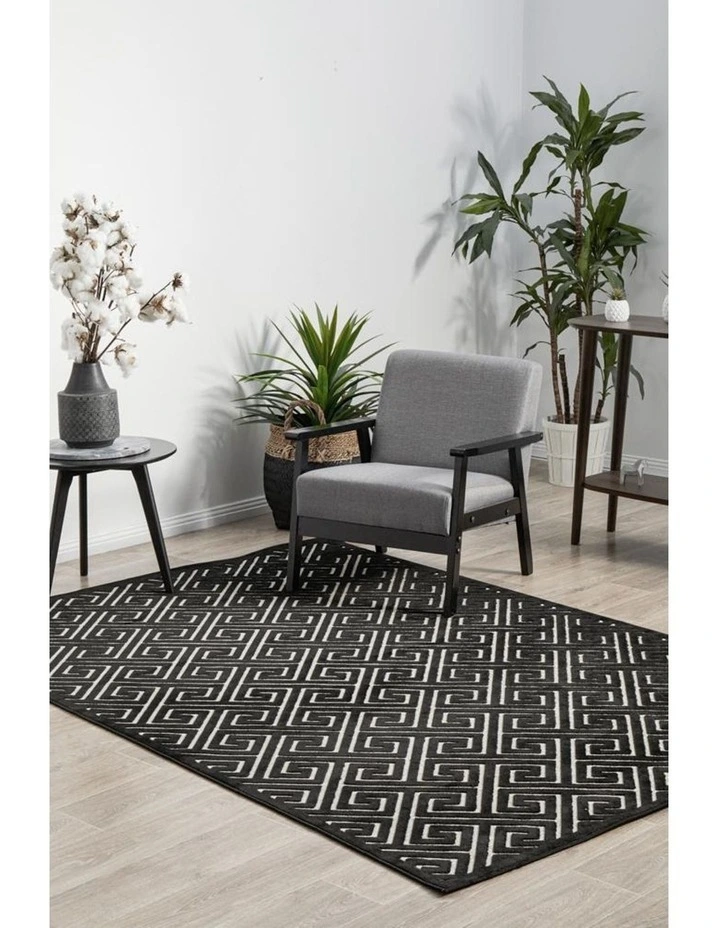 York Alice Black & Gold Rug image 2