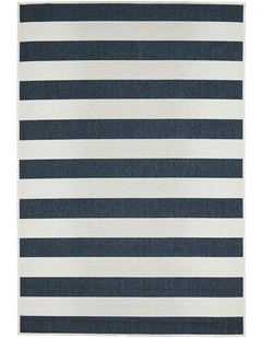 Seaside 4444 Navy White Rug