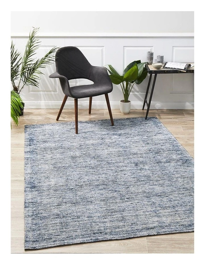 Allure Indigo Cotton Rayon Rug image 2
