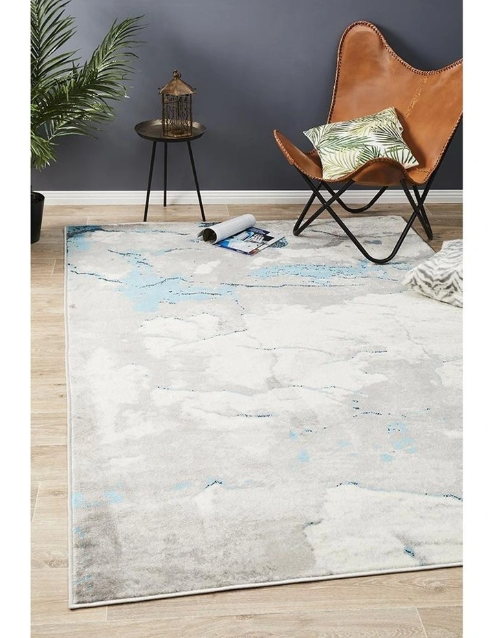Zoey Contemporary Rug Blue Grey image 2