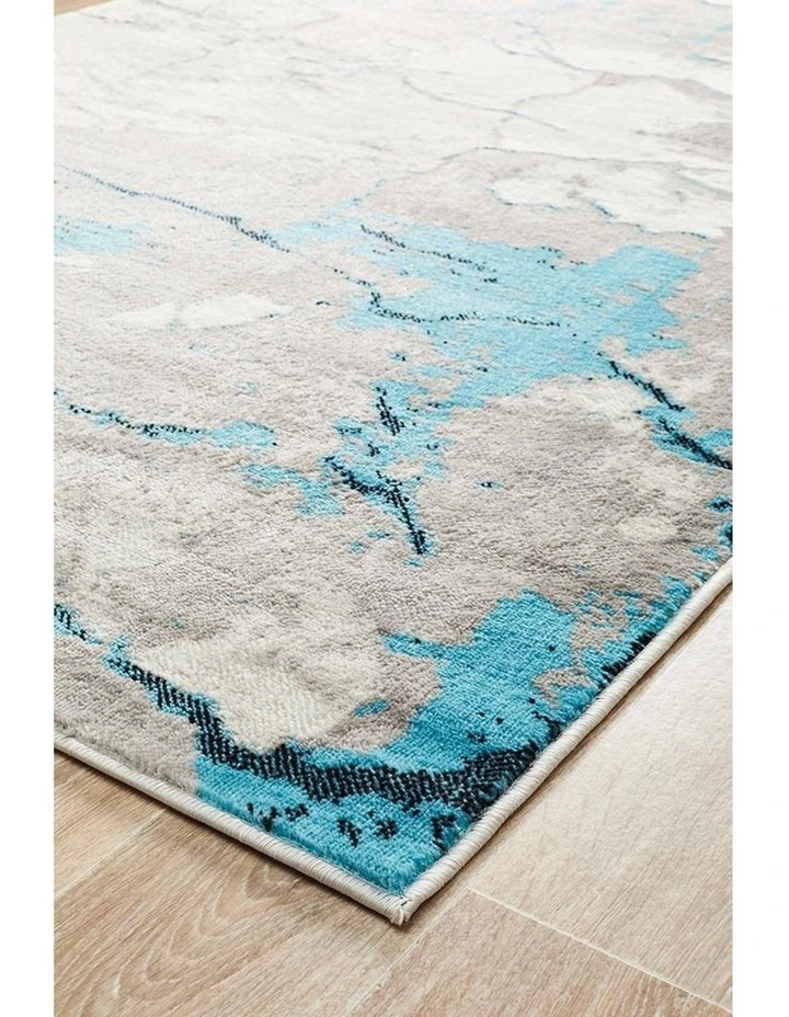 Zoey Contemporary Rug Blue Grey image 3
