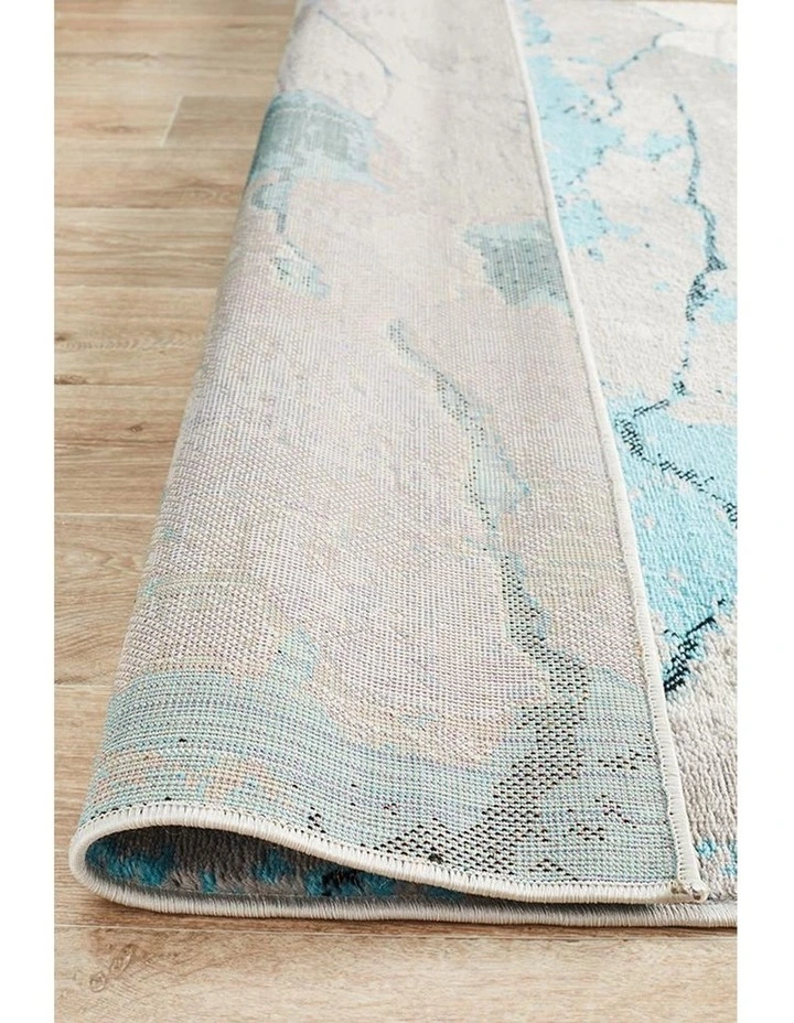 Zoey Contemporary Rug Blue Grey image 6