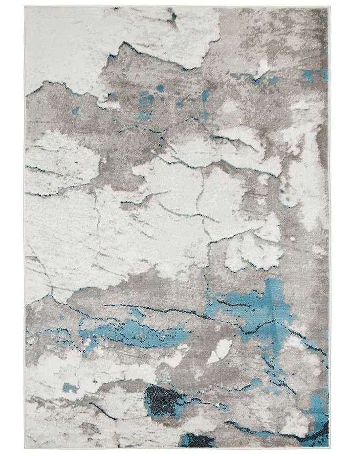 Zoey Contemporary Rug Blue Grey image 7