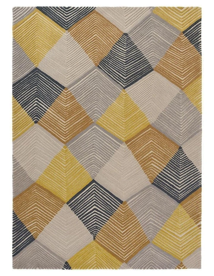 Harlequin Rhythym Saffron Rug image 1