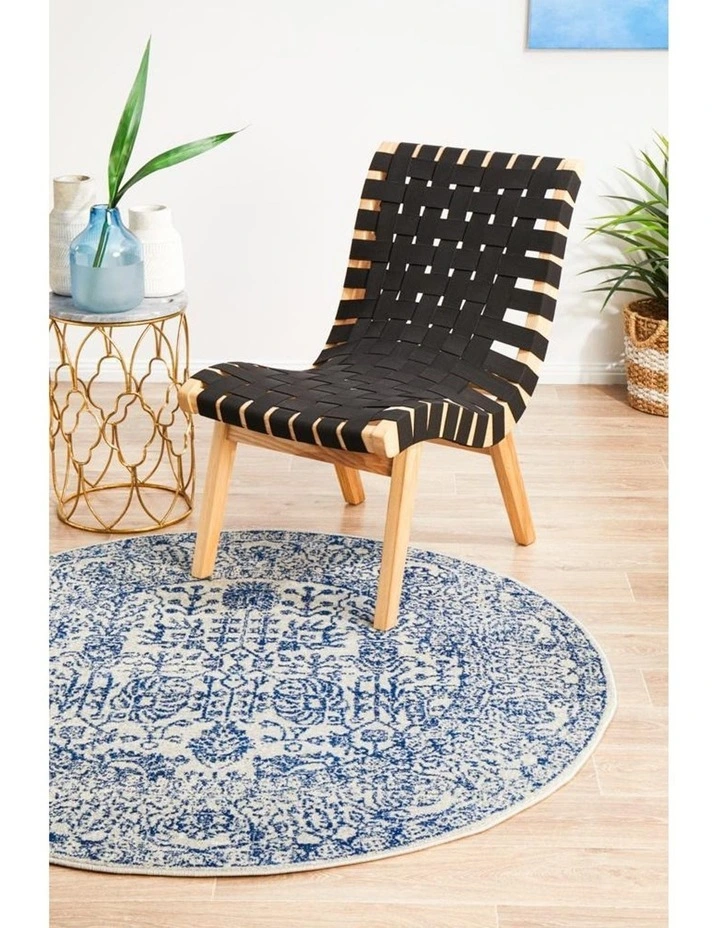 Evoke Frost Blue Transitional Round Rug image 2