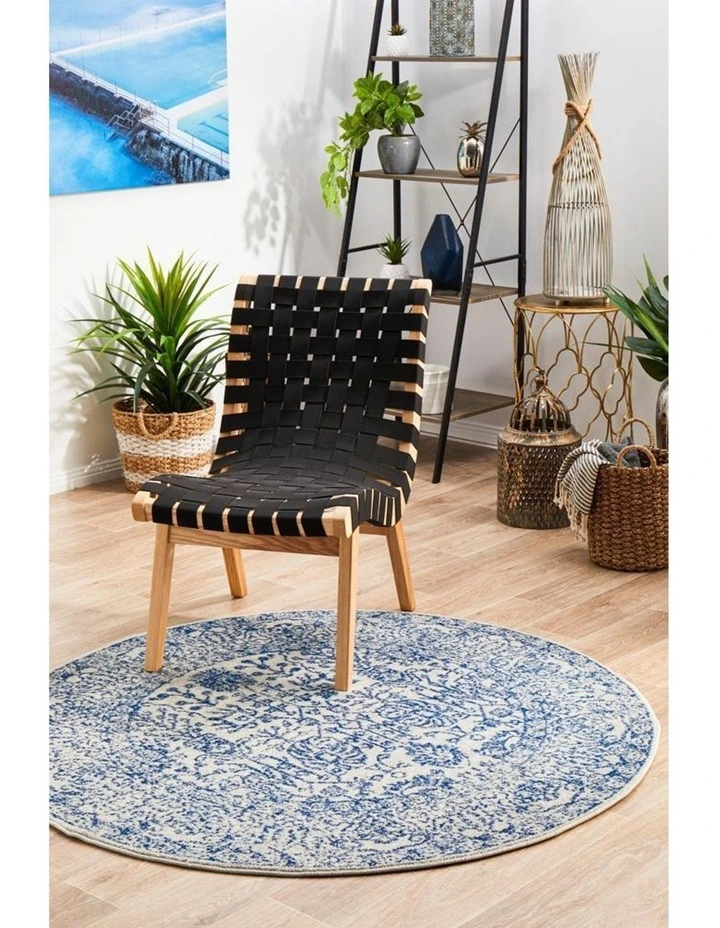 Evoke Frost Blue Transitional Round Rug image 3