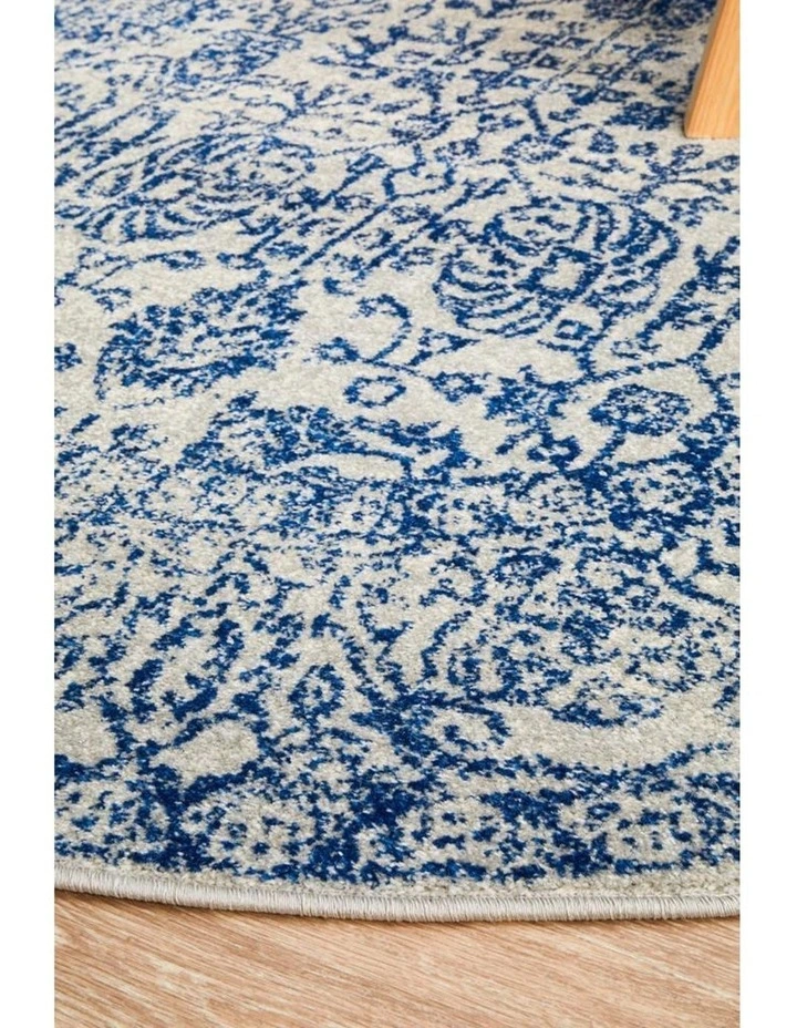 Evoke Frost Blue Transitional Round Rug image 5