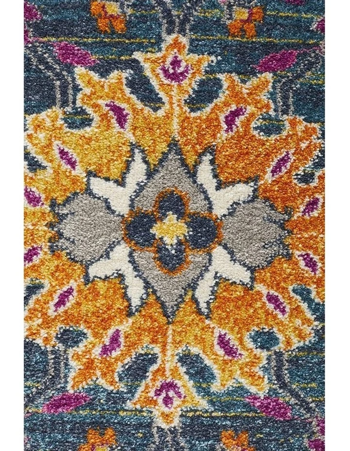 Babylon 210 Blue Round Rug image 6