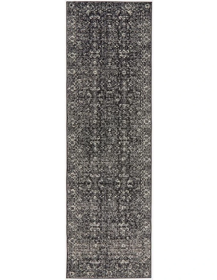 Evoke Estella Charcoal Transitional Runner Rug image 1