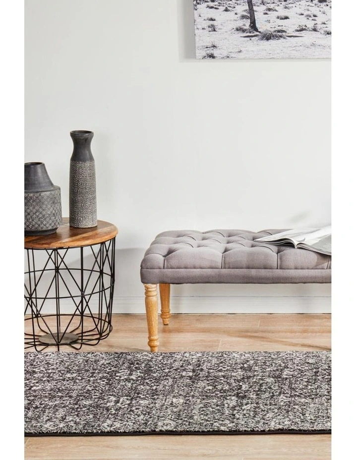 Evoke Estella Charcoal Transitional Runner Rug image 4