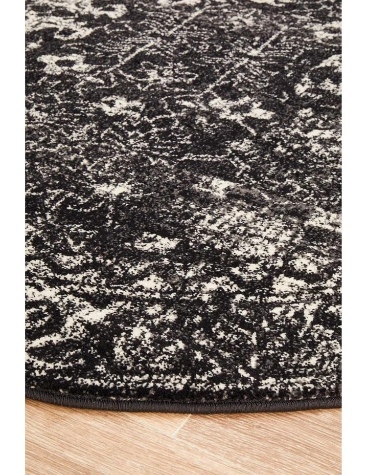 Evoke Estella Charcoal Transitional Round Rug image 5
