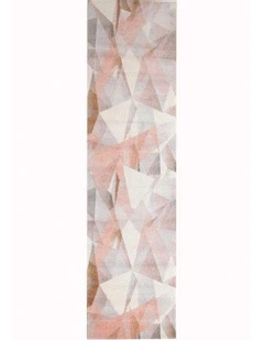 Dimensions Divinity Shatter Blush Modern Runner Rug