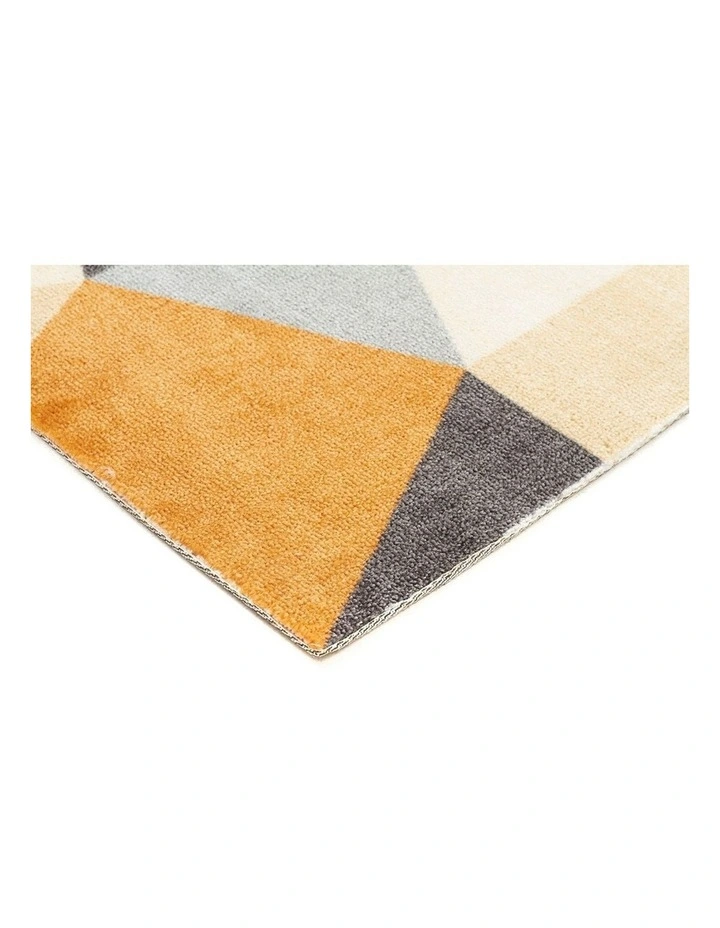 City Modern Pixels Rug Rust Grey Blue image 3