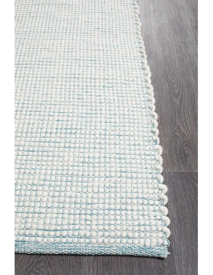 Loft Stunning Wool Rug In Turquoise image 4