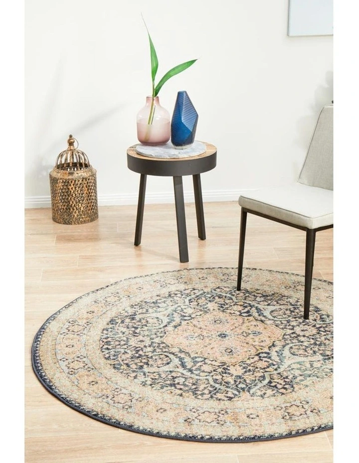 Legacy 858 Round Rug In Midnight Blue image 4