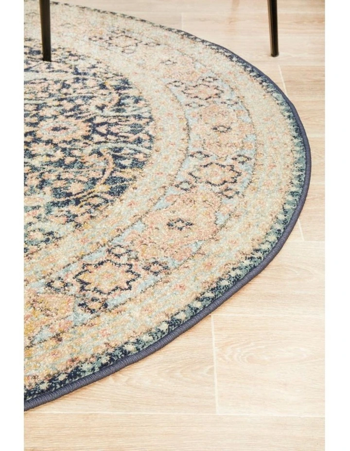 Legacy 858 Round Rug In Midnight Blue image 6