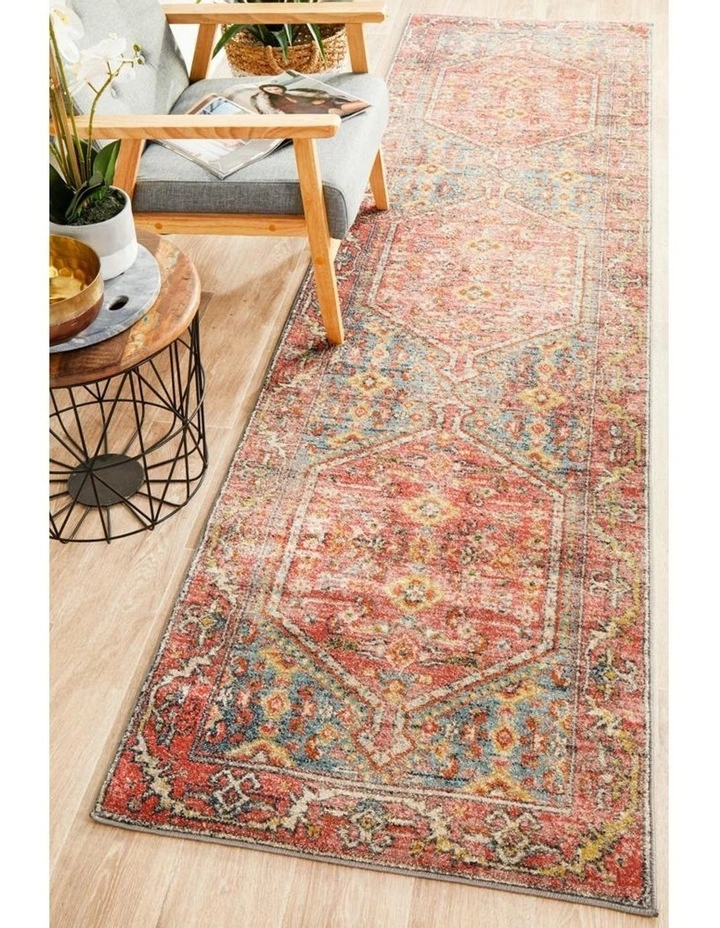 Rug Culture 7kg Legacy 856 Runner Rug In Crimson image 4