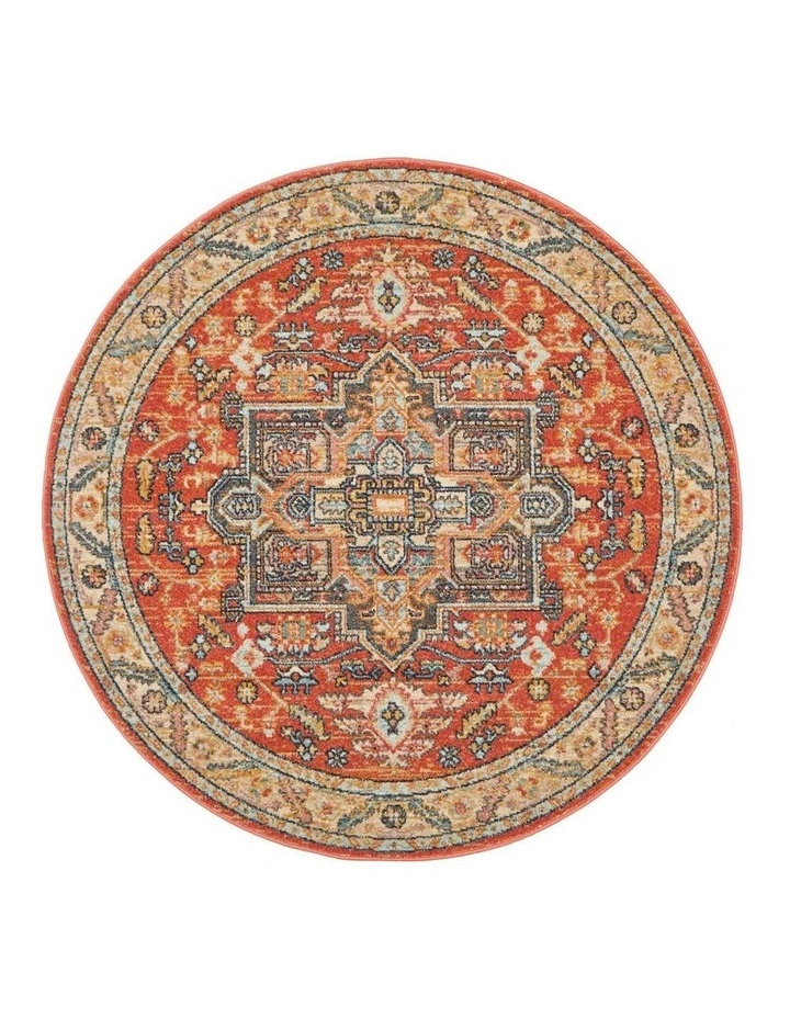 Legacy 850 Round Rug In Terracotta image 1