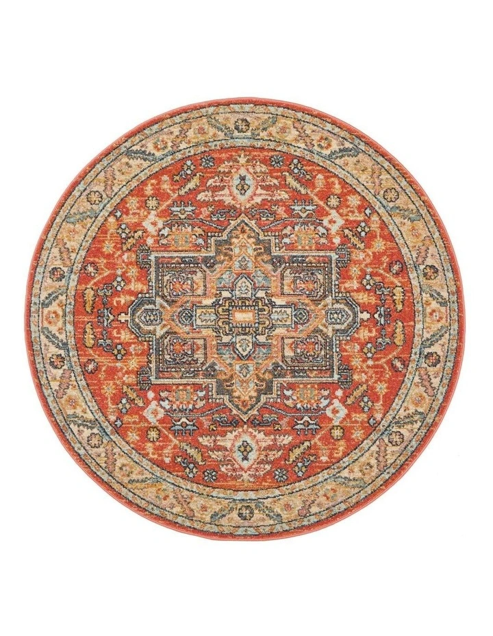 Legacy 850 Round Rug In Terracotta image 1