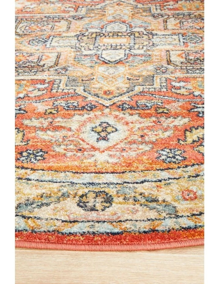 Legacy 850 Round Rug In Terracotta image 5