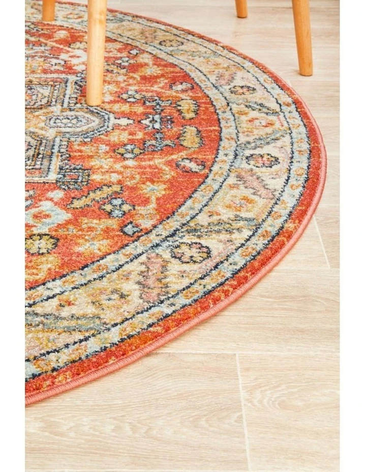 Legacy 850 Round Rug In Terracotta image 6