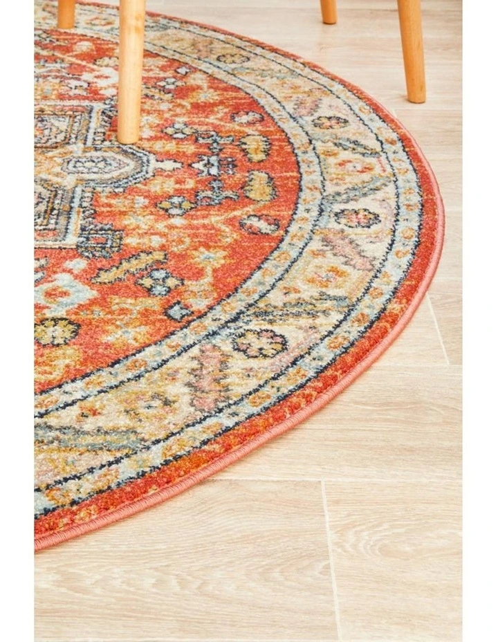 Legacy 850 Round Rug In Terracotta image 6