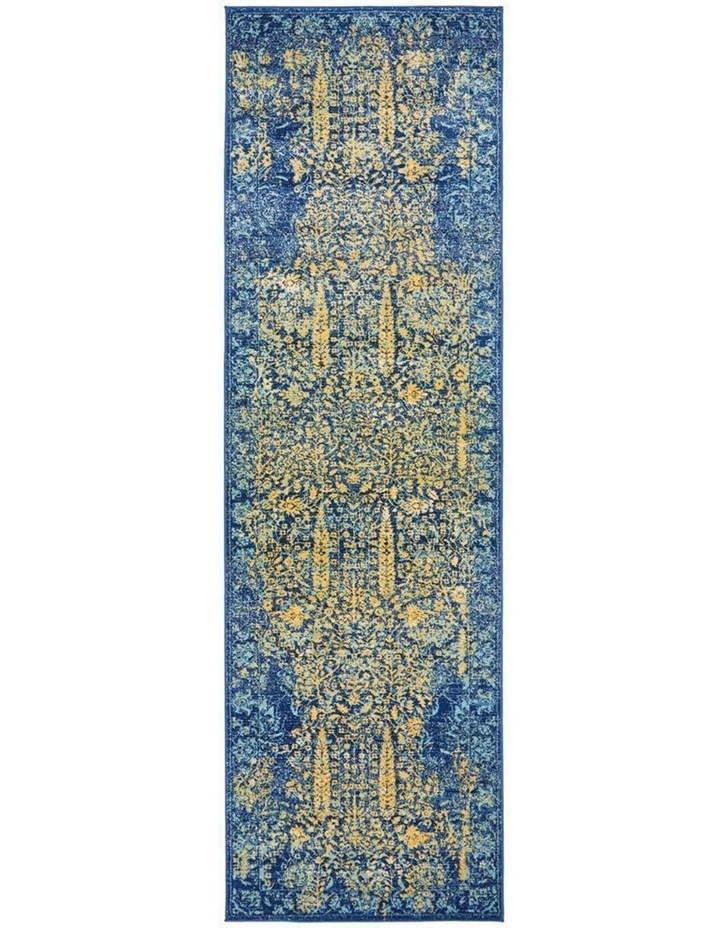 Radiance 411 Runner Rug In Royal Blue