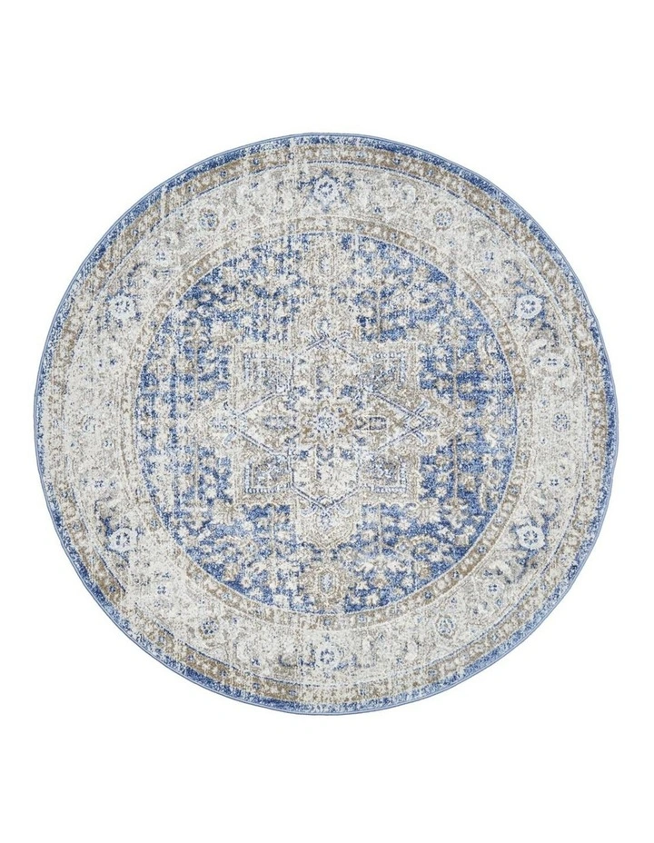 Mayfair Hugo Ocean Round Rug In Multi image 1