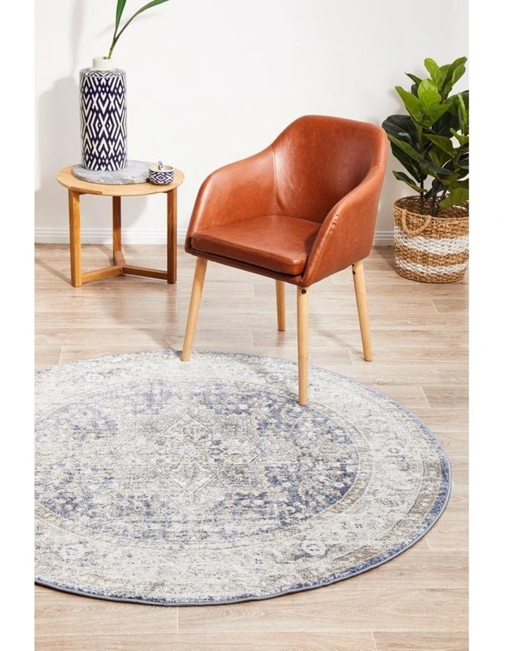Mayfair Hugo Ocean Round Rug In Multi image 4
