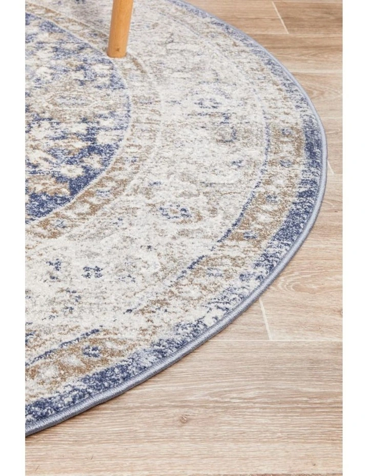 Mayfair Hugo Ocean Round Rug In Multi image 6