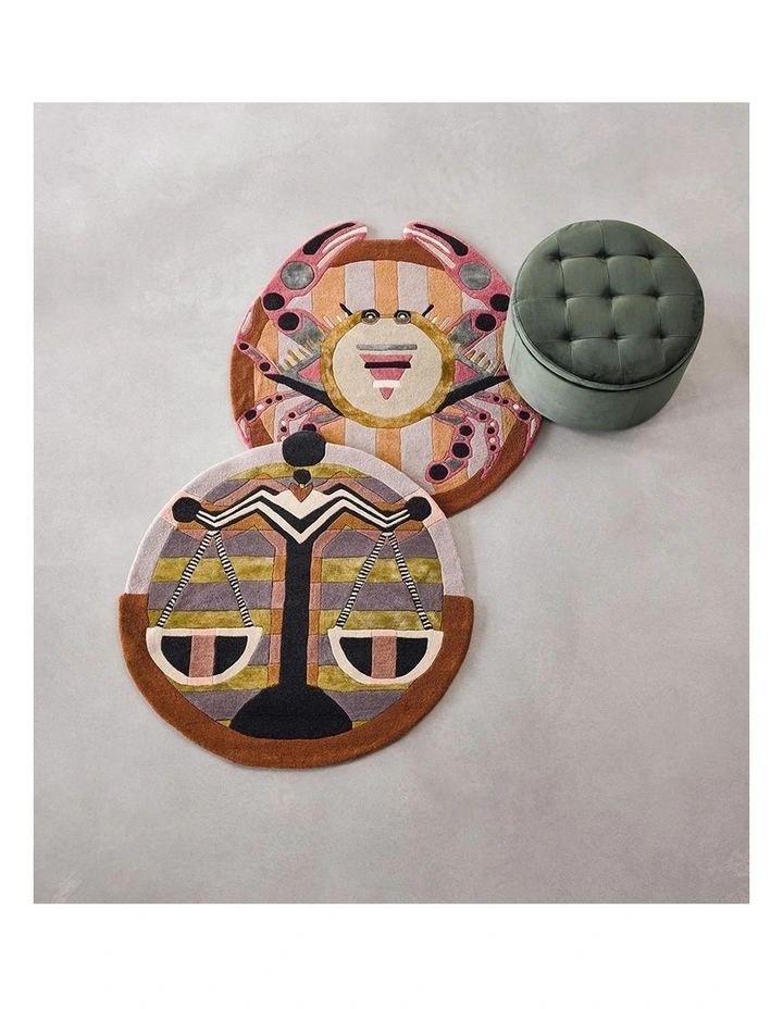Zodiac Libra 161705 Round Rug In Multi image 2