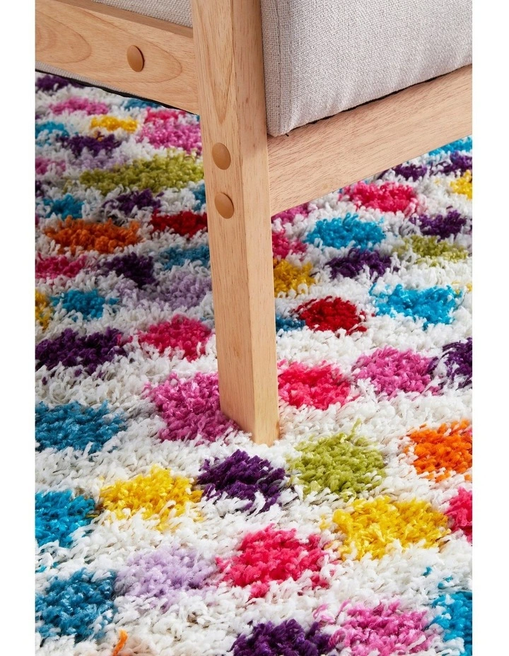 Vegas Dot Rug In Multi image 7