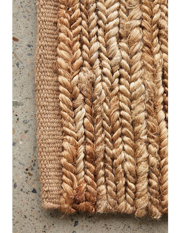 Dune Rave Natural Rug in Beige image 2