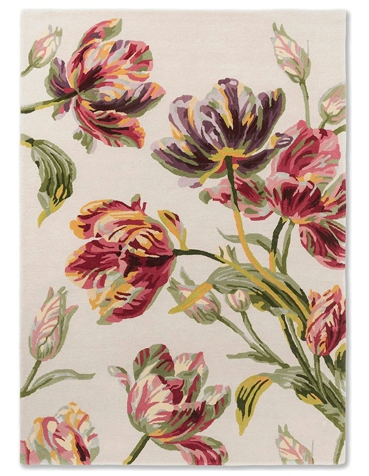 Gosford Cranberry 081300 Rug in Cream image 1