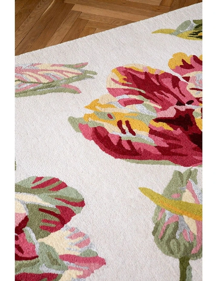 Gosford Cranberry 081300 Rug in Cream image 4