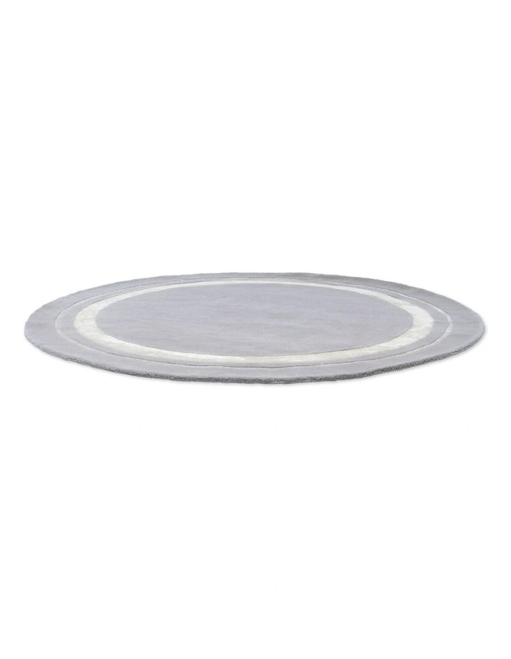 Redbrook Round Rug 081804 in Silver image 2
