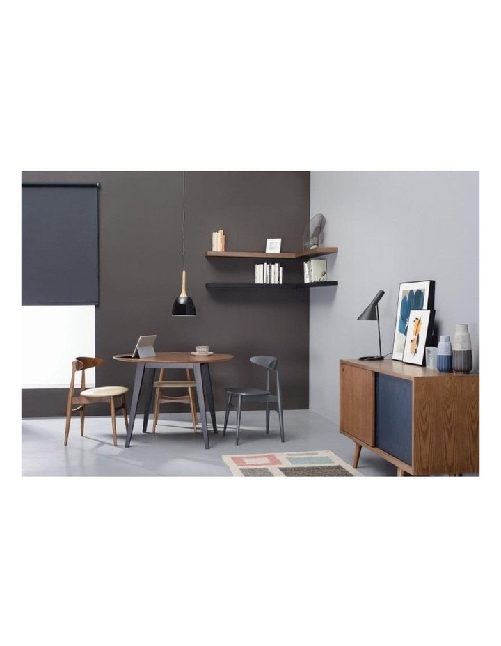 Innovatec Platon Round Dining Table - 105cm - Black Ash ...