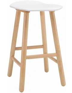 Hetty Counter Stool in Oak/White