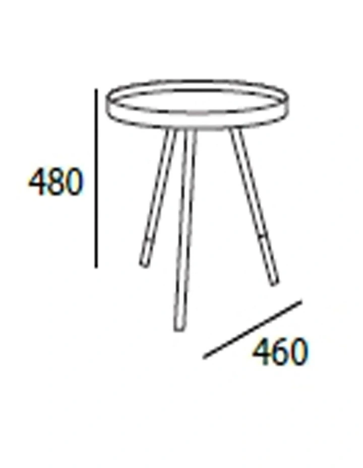 Innis Side Table in White image 3