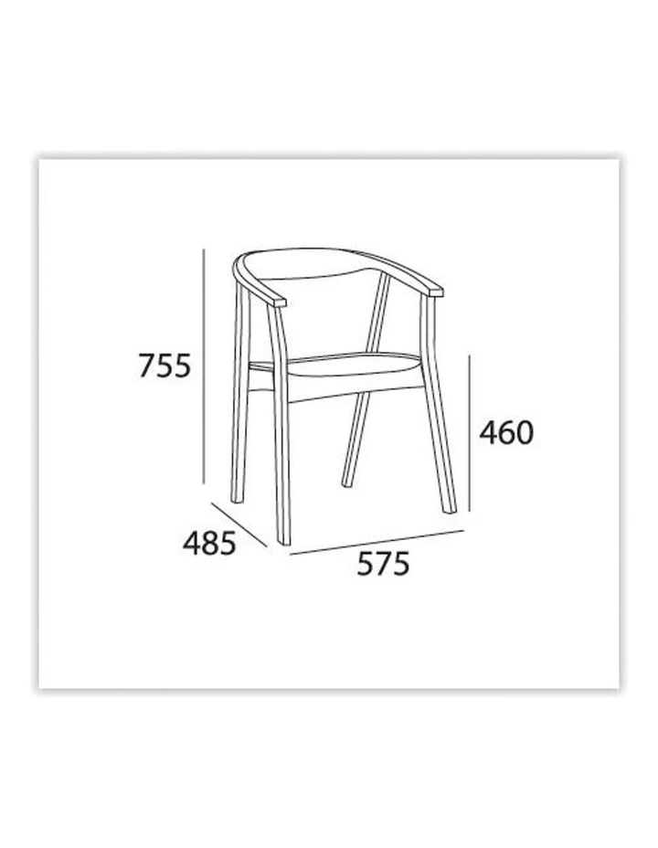 Greta Dining Chair in Black image 2